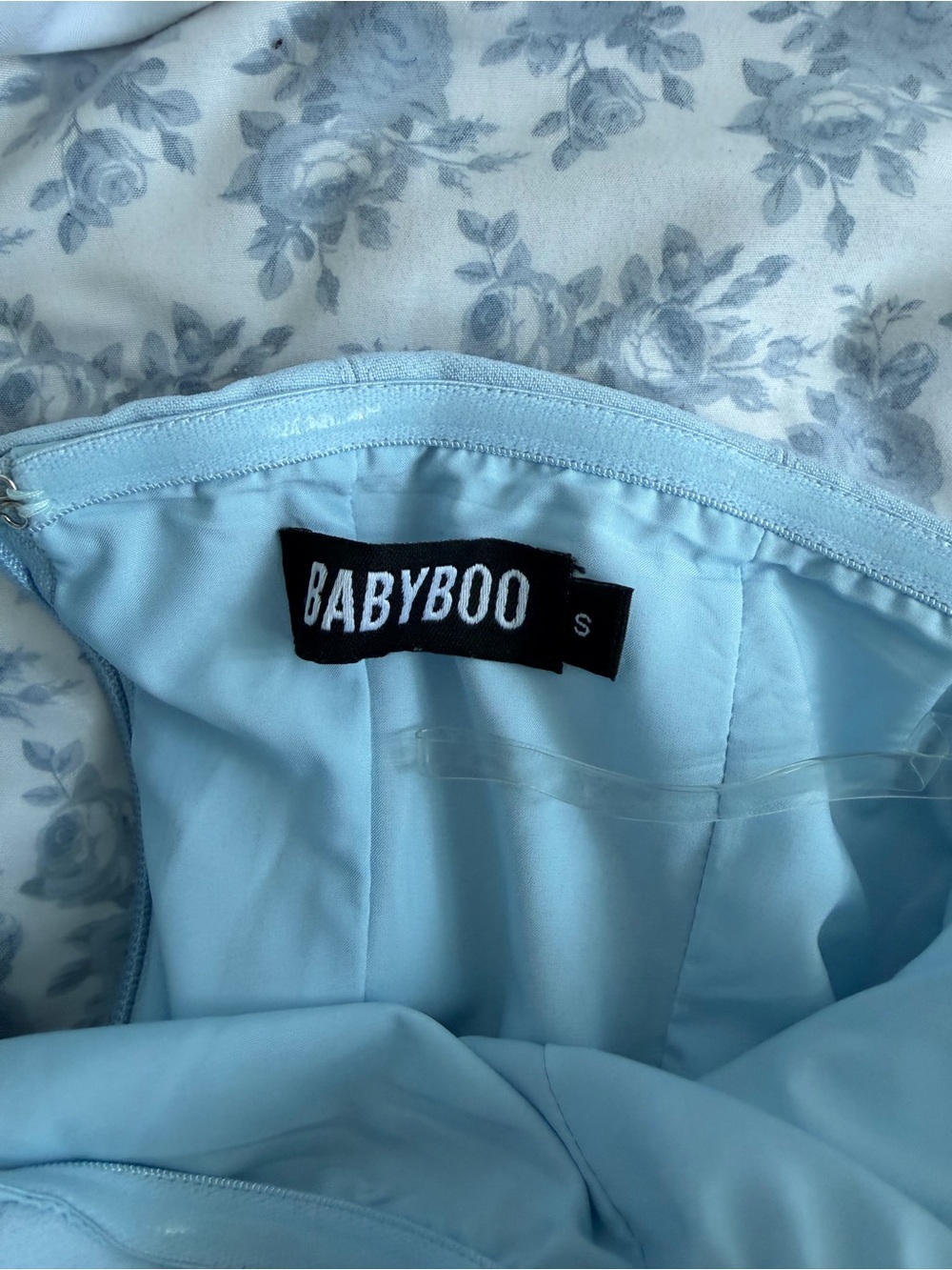 BABYBOO Light Blue Strapless Dress - Small